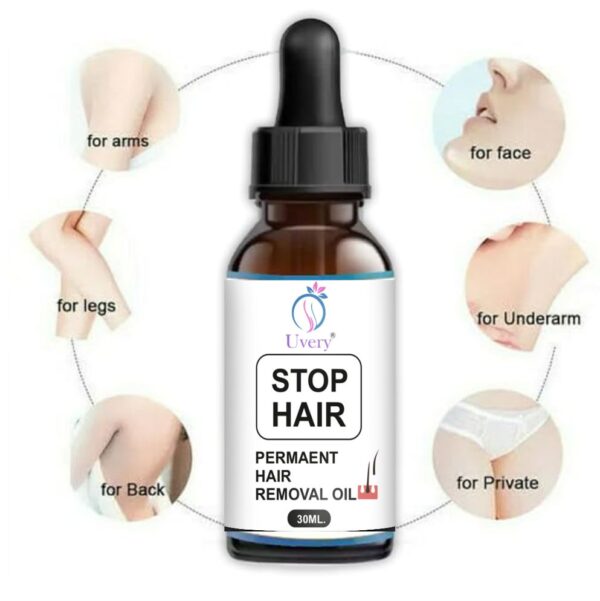 uvery Stop Hair Permanent Hair Removal Oil process for hair removal for women Oil (30 ml) - Image 4