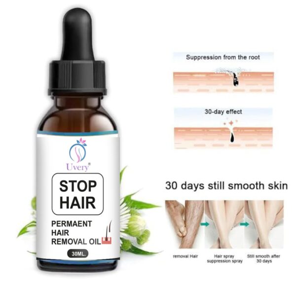 uvery Stop Hair Permanent Hair Removal Oil process for hair removal for women Oil (30 ml) - Image 3